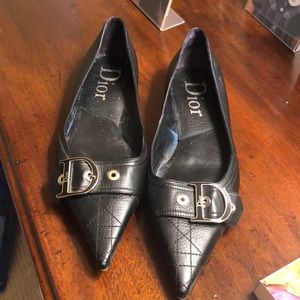 Christian Dior Cannage leather ballet flats
